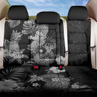 Hawaii Pineapple Tropical Back Car Seat Cover Neutral Hibiscus Plumeria LT01 One Size Black - Polynesian Pride