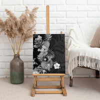 Hawaii Pineapple Tropical Canvas Wall Art Neutral Hibiscus Plumeria LT01 - Polynesian Pride