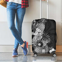 Hawaii Pineapple Tropical Luggage Cover Neutral Hibiscus Plumeria LT01 - Polynesian Pride