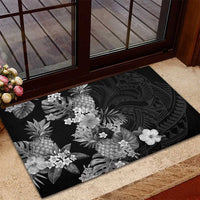 Hawaii Pineapple Tropical Rubber Doormat Neutral Hibiscus Plumeria LT01 - Polynesian Pride