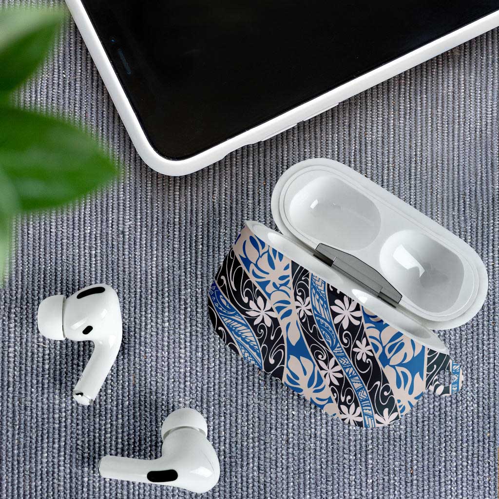 Ninamu Tahiti Tiare Monstera AirPods Case Polynesian Pattern Curve Style LT01 - Polynesian Pride