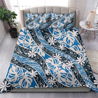 Ninamu Tahiti Tiare Monstera Bedding Set Polynesian Pattern Curve Style LT01 - Polynesian Pride