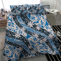 Ninamu Tahiti Tiare Monstera Bedding Set Polynesian Pattern Curve Style LT01 - Polynesian Pride