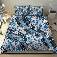 Ninamu Tahiti Tiare Monstera Bedding Set Polynesian Pattern Curve Style LT01 - Polynesian Pride