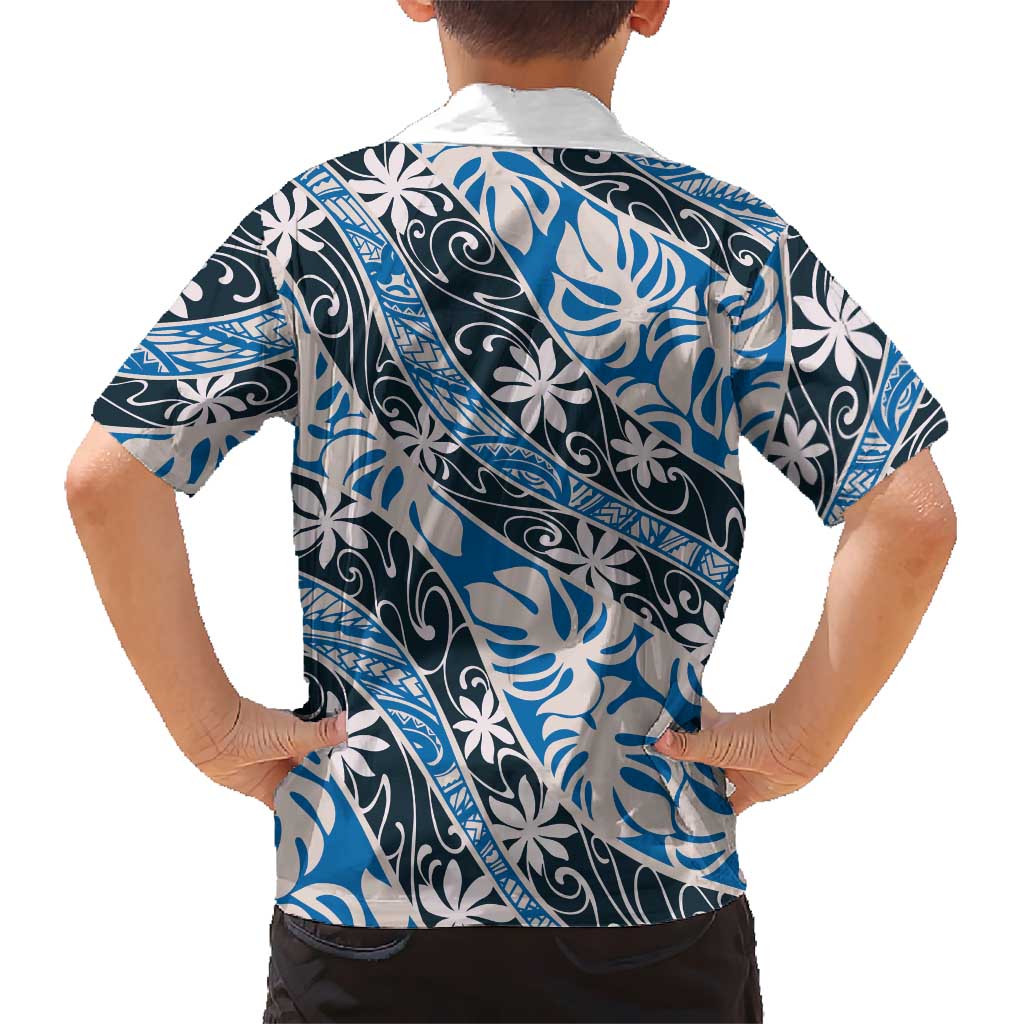 Ninamu Tahiti Tiare Monstera Hawaiian Shirt Polynesian Pattern Curve Style LT01 - Polynesian Pride