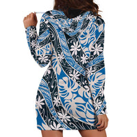 Ninamu Tahiti Tiare Monstera Hoodie Dress Polynesian Pattern Curve Style LT01 - Polynesian Pride