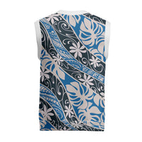 Ninamu Tahiti Tiare Monstera Christmas Knitted V-Neck Vest Polynesian Pattern Curve Style LT01 - Polynesian Pride