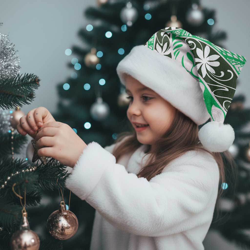 Matie Tahiti Tiare Monstera Christmas Santa Hat Polynesian Pattern Curve Style LT01 - Polynesian Pride