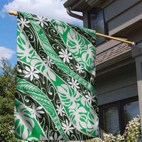 Matie Tahiti Tiare Monstera Garden Flag Polynesian Pattern Curve Style LT01 - Polynesian Pride