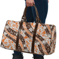 Puatou Tahiti Tiare Monstera Travel Bag Polynesian Pattern Curve Style LT01 - Polynesian Pride