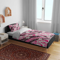 Tarona Tahiti Tiare Monstera Bedding Set Polynesian Pattern Curve Style LT01 - Polynesian Pride