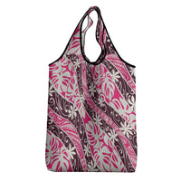 Tarona Tahiti Tiare Monstera Grocery Bag Polynesian Pattern Curve Style LT01 - Polynesian Pride