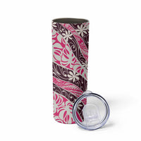 Tarona Tahiti Tiare Monstera Skinny Tumbler Polynesian Pattern Curve Style LT01 - Polynesian Pride