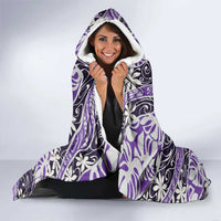 Vareau Tahiti Tiare Monstera Hooded Blanket Polynesian Pattern Curve Style LT01 - Polynesian Pride