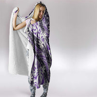 Vareau Tahiti Tiare Monstera Hooded Blanket Polynesian Pattern Curve Style LT01 - Polynesian Pride