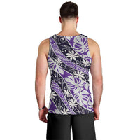 Vareau Tahiti Tiare Monstera Men Tank Top Polynesian Pattern Curve Style LT01 - Polynesian Pride