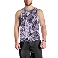 Vareau Tahiti Tiare Monstera Men Tank Top Polynesian Pattern Curve Style LT01 - Polynesian Pride