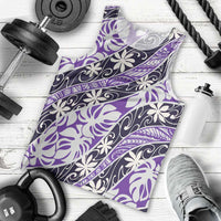 Vareau Tahiti Tiare Monstera Men Tank Top Polynesian Pattern Curve Style LT01 - Polynesian Pride