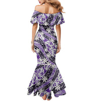 Vareau Tahiti Tiare Monstera Mermaid Dress Polynesian Pattern Curve Style LT01 - Polynesian Pride