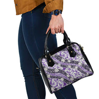 Vareau Tahiti Tiare Monstera Shoulder Handbag Polynesian Pattern Curve Style LT01 - Polynesian Pride
