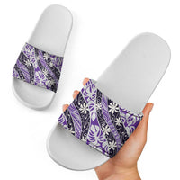 Vareau Tahiti Tiare Monstera Slide Sandals Polynesian Pattern Curve Style LT01 - Polynesian Pride
