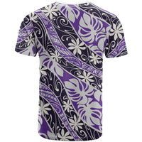 Vareau Tahiti Tiare Monstera T Shirt Polynesian Pattern Curve Style LT01 - Polynesian Pride