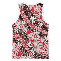 Uteute Tahiti Tiare Monstera Basketball Jersey Polynesian Pattern Curve Style LT01 - Polynesian Pride