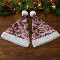 Uteute Tahiti Tiare Monstera Christmas Santa Hat Polynesian Pattern Curve Style LT01 - Polynesian Pride