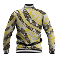 Rearea Tahiti Tiare Monstera Baseball Jacket Polynesian Pattern Curve Style LT01 - Polynesian Pride