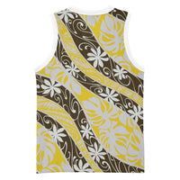 Rearea Tahiti Tiare Monstera Basketball Jersey Polynesian Pattern Curve Style LT01 - Polynesian Pride