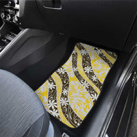 Rearea Tahiti Tiare Monstera Car Mats Polynesian Pattern Curve Style LT01 - Polynesian Pride