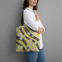 Rearea Tahiti Tiare Monstera Tote Bag Polynesian Pattern Curve Style LT01 - Polynesian Pride