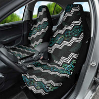 Taniko Aotearoa Mix Paua Shell Car Seat Cover Niho Taniwha Turquoise Glitter LT01 - Polynesian Pride