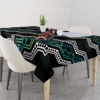 Taniko Aotearoa Mix Paua Shell Tablecloth Niho Taniwha Turquoise Glitter LT01 - Polynesian Pride