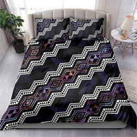 Personalised Taniko Aotearoa Mix Paua Shell Bedding Set Niho Taniwha Lilac Glitter LT01 - Polynesian Pride
