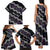 Personalised Taniko Aotearoa Mix Paua Shell Family Matching Tank Maxi Dress and Hawaiian Shirt Niho Taniwha Lilac Glitter