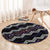 Personalised Taniko Aotearoa Mix Paua Shell Round Carpet Niho Taniwha Lilac Glitter