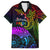 Wellington Pride Hawaiian Shirt Aotearoa Tribal Rainbow Pattern LT01 Black - Polynesian Pride