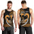 Personalised Hawaii Men Tank Top Maui Be Strong Kakau Gold Version LT01 - Polynesian Pride