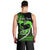 Personalised Hawaii Men Tank Top Maui Be Strong Kakau Green Version LT01 - Polynesian Pride