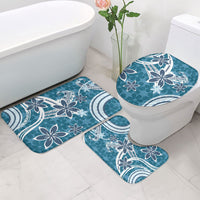 Hawaii Pupuala Plumeria Blue Bathroom Set Polynesian Pattern LT01 - Polynesian Pride