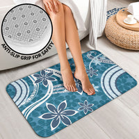 Hawaii Pupuala Plumeria Blue Bathroom Set Polynesian Pattern LT01 - Polynesian Pride