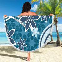 Hawaii Pupuala Plumeria Blue Beach Blanket Polynesian Pattern LT01 - Polynesian Pride