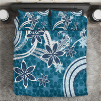 Hawaii Pupuala Plumeria Blue Bedding Set Polynesian Pattern LT01 Blue - Polynesian Pride