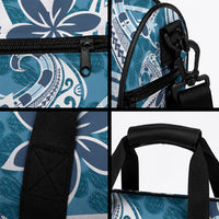 Hawaii Pupuala Plumeria Blue Duffle Bag Polynesian Pattern LT01 - Polynesian Pride