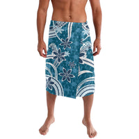 Hawaii Pupuala Plumeria Blue Lavalava Polynesian Pattern LT01 Blue - Polynesian Pride