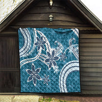 Hawaii Pupuala Plumeria Blue Quilt Polynesian Pattern LT01 - Polynesian Pride