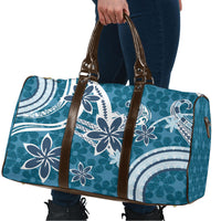 Hawaii Pupuala Plumeria Blue Travel Bag Polynesian Pattern LT01 - Polynesian Pride