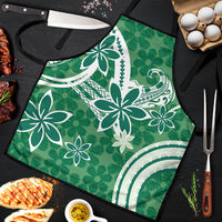 Hawaii Pupuala Plumeria Green Apron Polynesian Pattern LT01 Green - Polynesian Pride