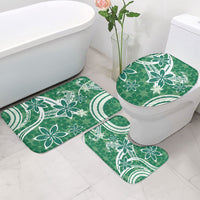 Hawaii Pupuala Plumeria Green Bathroom Set Polynesian Pattern LT01 - Polynesian Pride